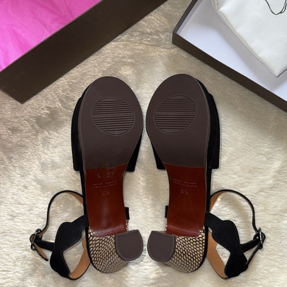 nib Chie Mihara ‘Edana’ Suede Platform Heels in Black size 7 - Picture 7 of 7